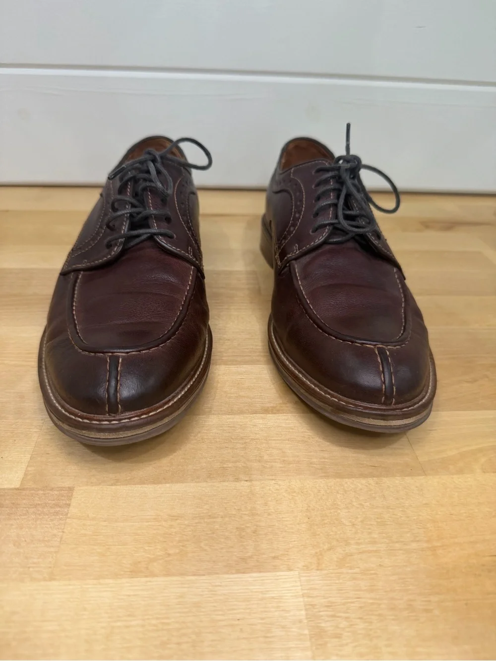 Johnston & Murphy polished dark